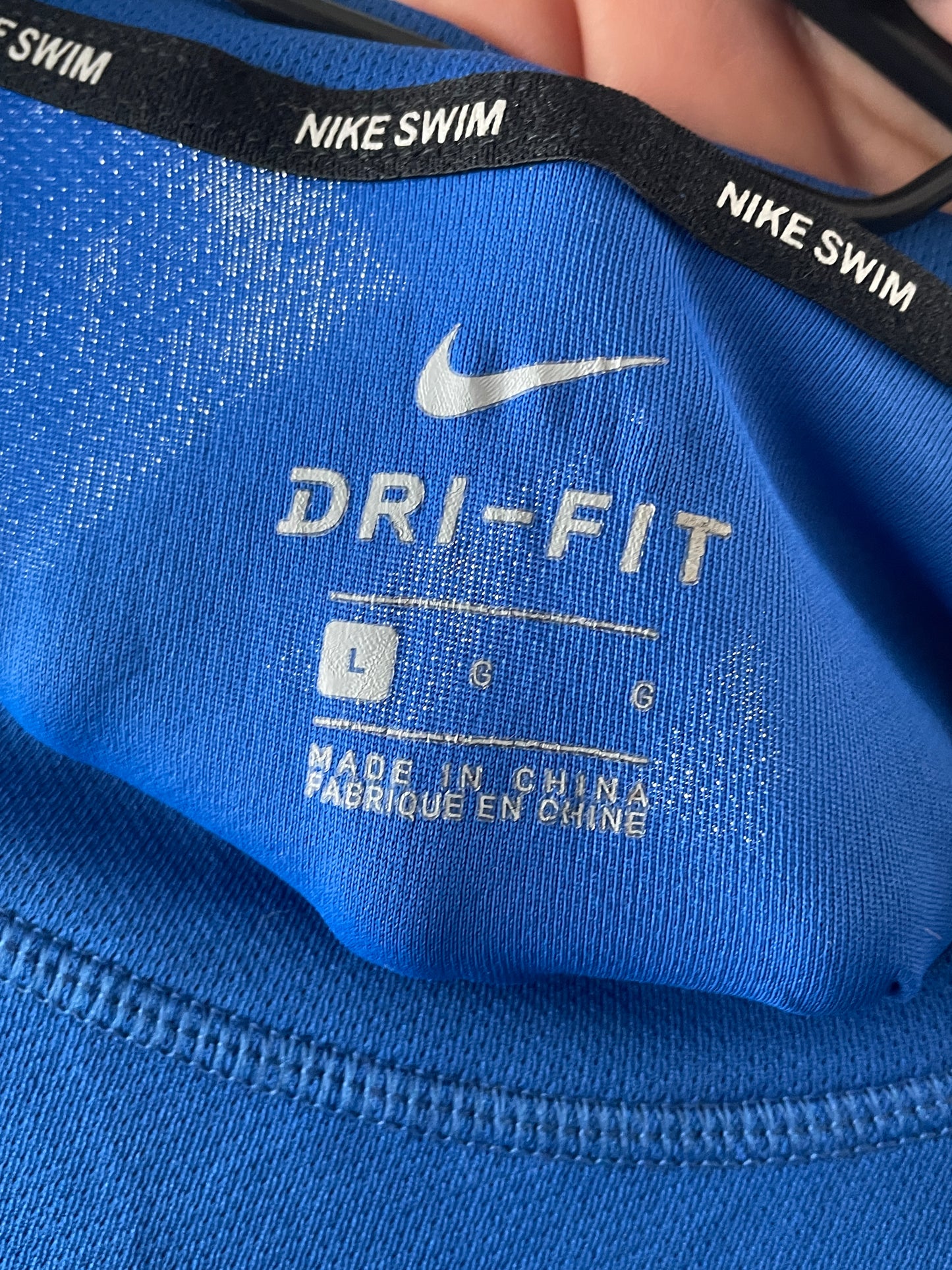 Nike – Dri-FIT Swim Performance Shirt Blue, Size L