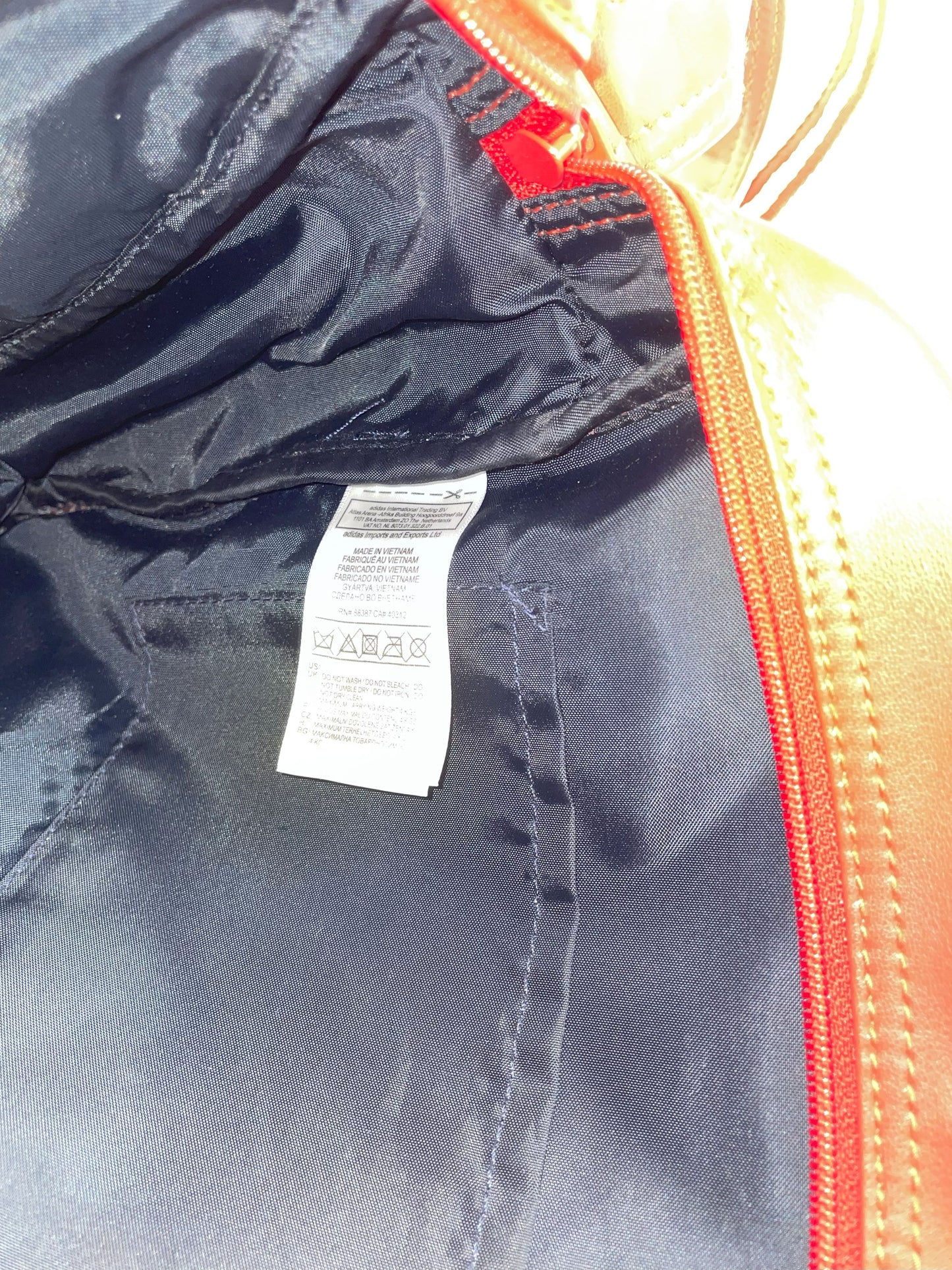 Adidas Originals Umhängetasche - Rot mit Trefoil Logo, Vintage Retro Sporttasche