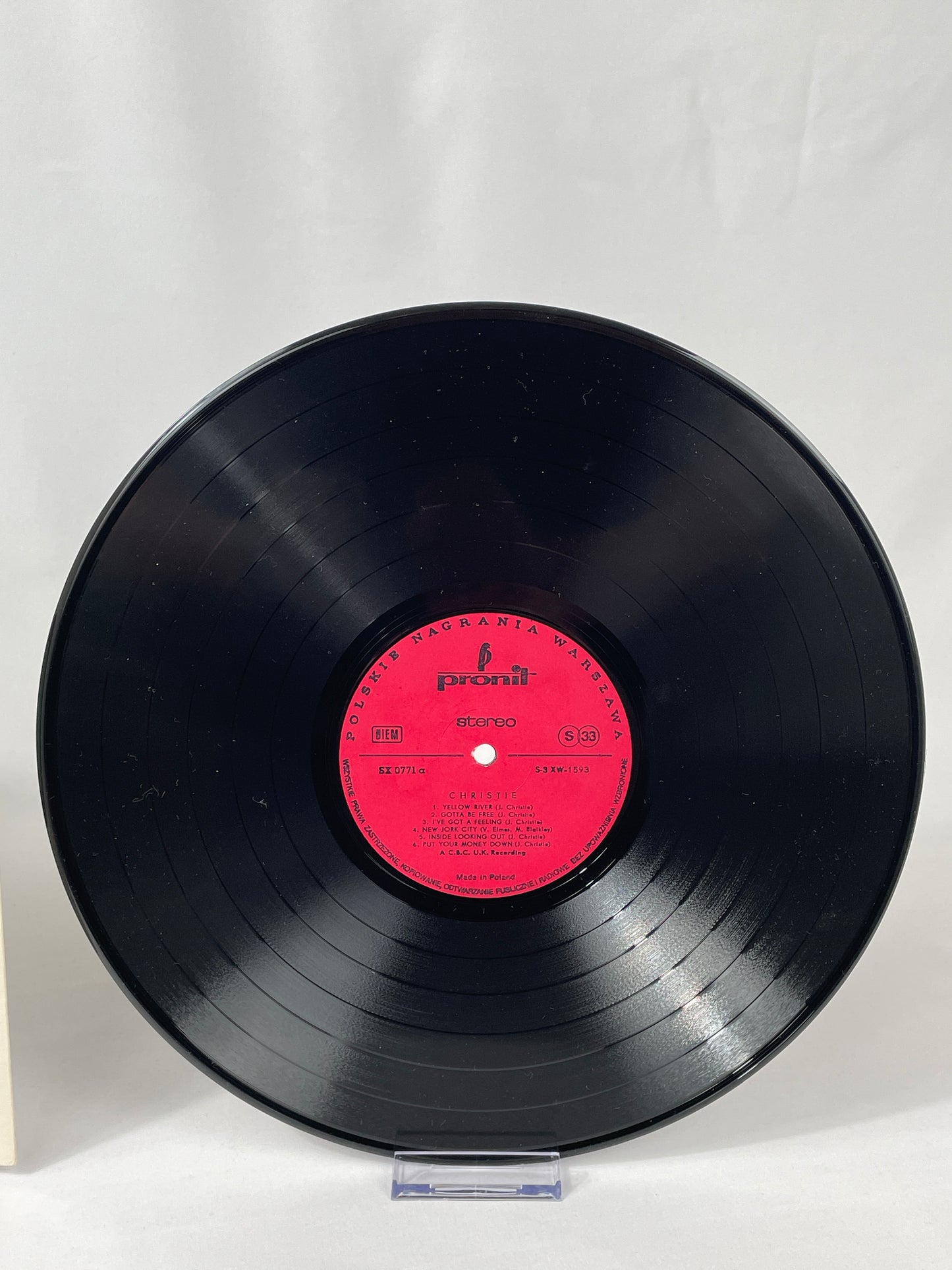 Christie - Yellow River (LP, Pronit SX 0771, Poland, ca. 1970s)