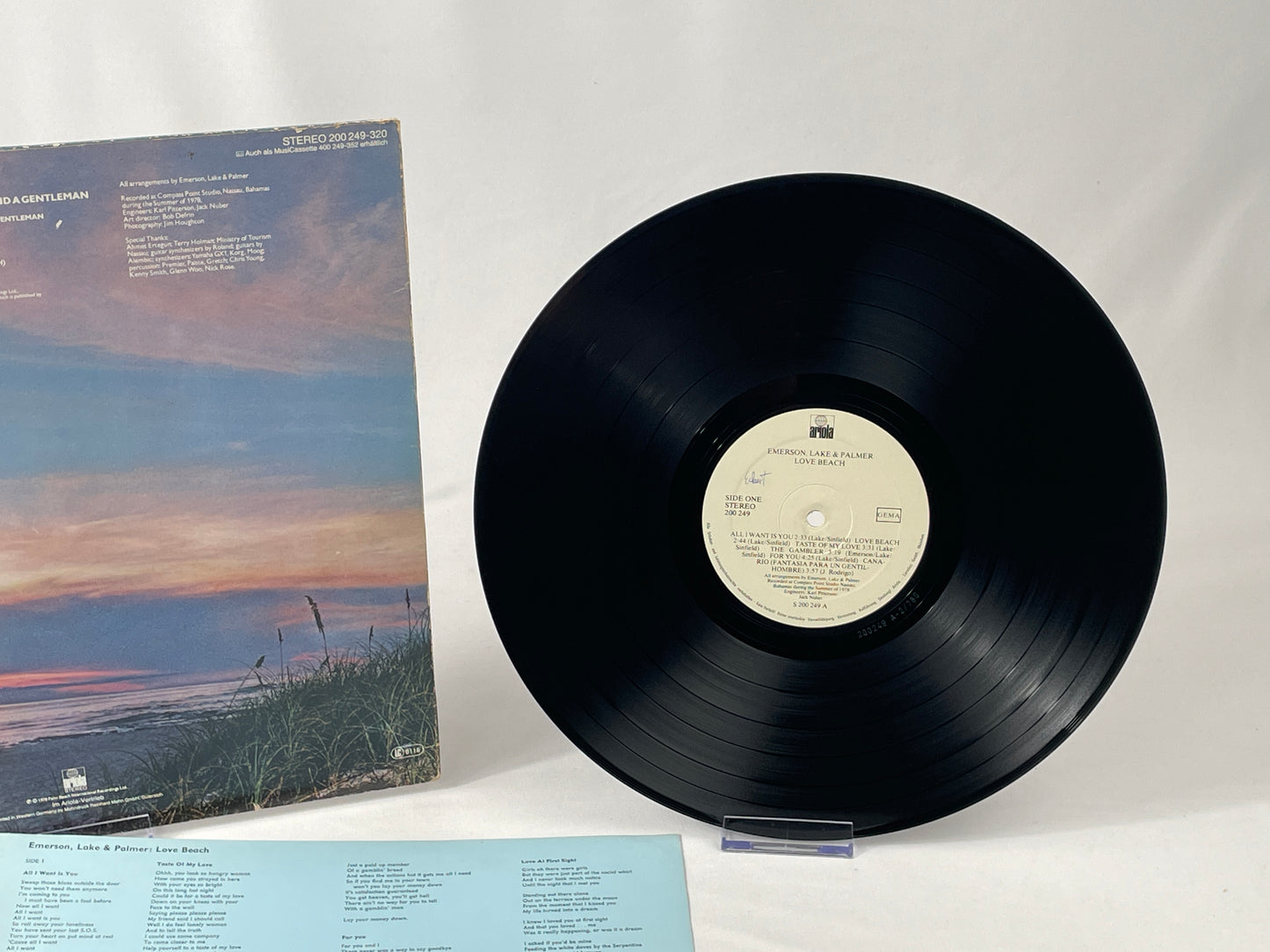 Emerson, Lake & Palmer - Love Beach (1978, LP Vinyl) - Prog Rock / Art Rock - VG+