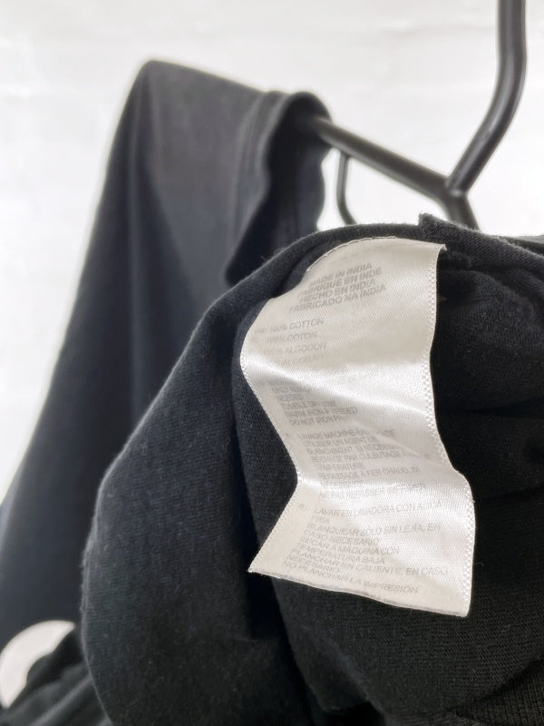 adidas – Logo Print T-Shirt (Schwarz, Größe S)