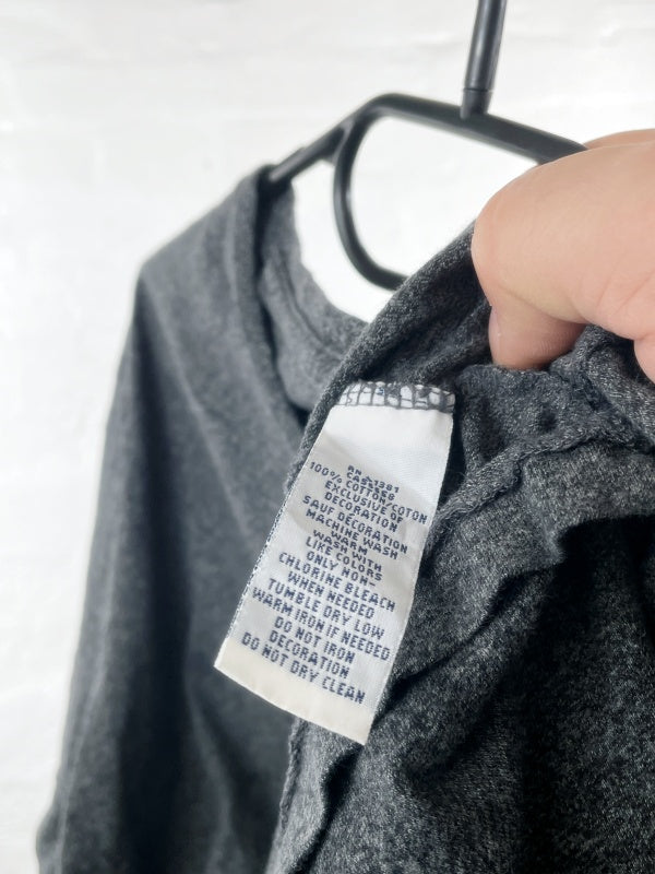 Polo Ralph Lauren – Grey Custom Fit T-Shirt with green logo print (circa mid-2010s)