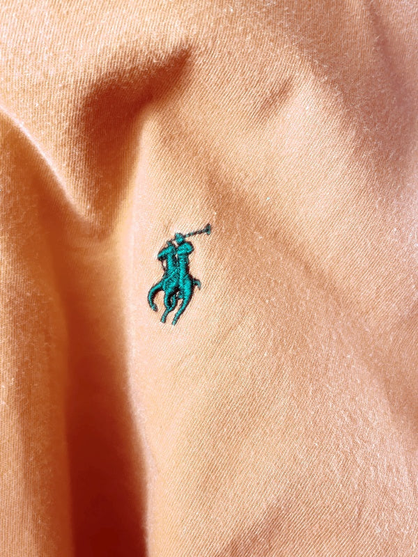 Polo Ralph Lauren – Red T-shirt with navy blue Polo Player logo (approx. late 2000s to early 2010s)