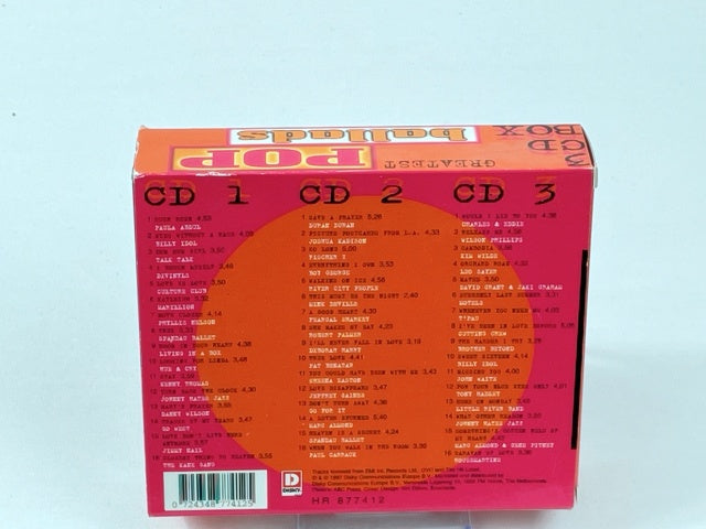 Greatest Pop Ballads – 3CD Boxset