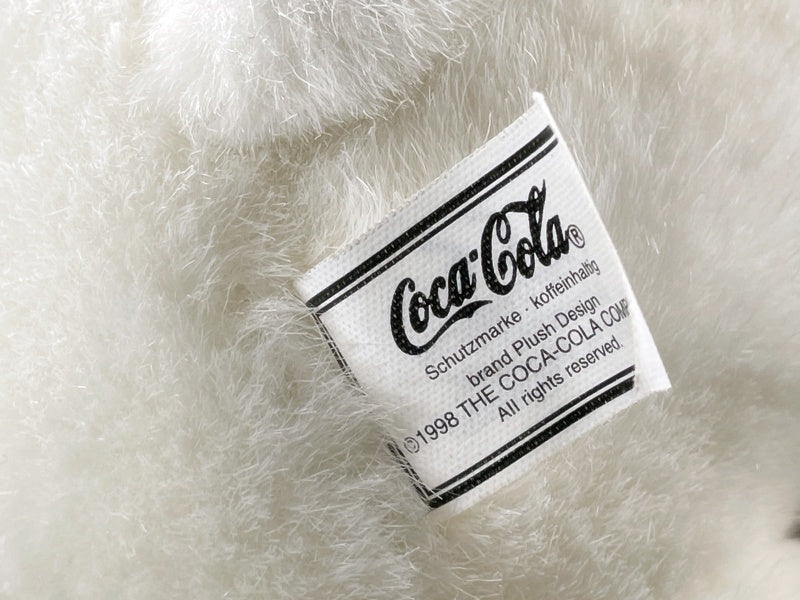 Coca-Cola Eisbär Plüschtier – Sammlerfigur mit Glasflasche, Original 1998