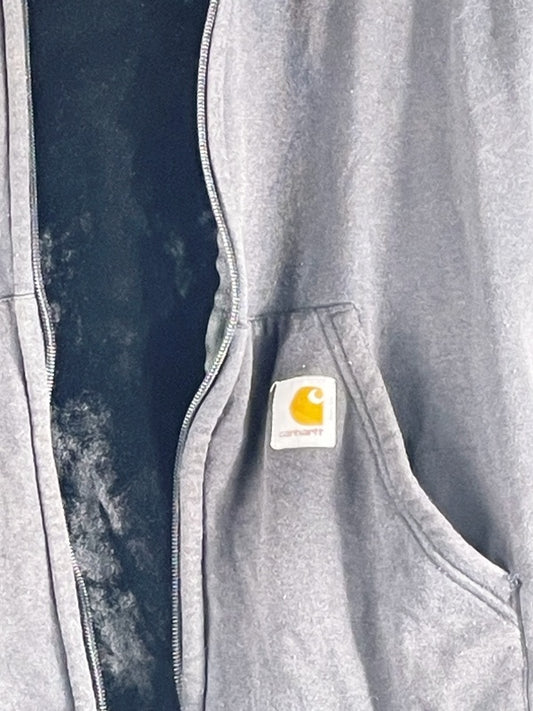 Carhartt Hoodie Retro Workwear – Rugged Outdoor Wear Thermo Sweat, Schwarz, Größe M