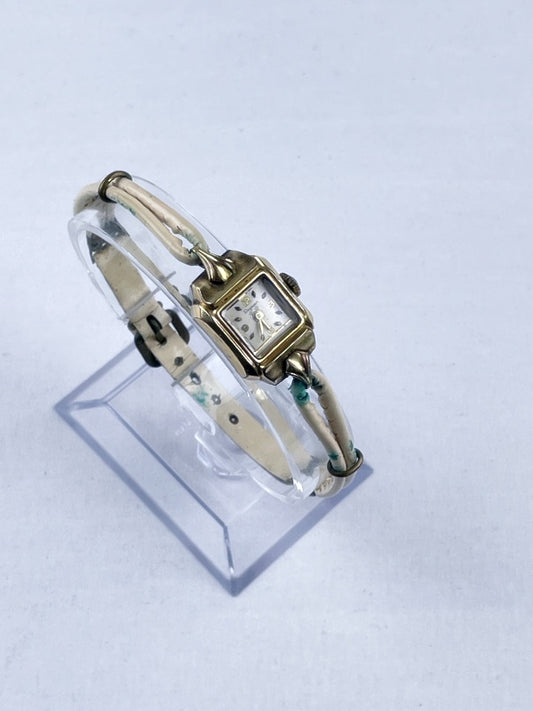 Elegante Retro-Damenarmbanduhr EUGENA – Walzgold-Double, 20 Mikron