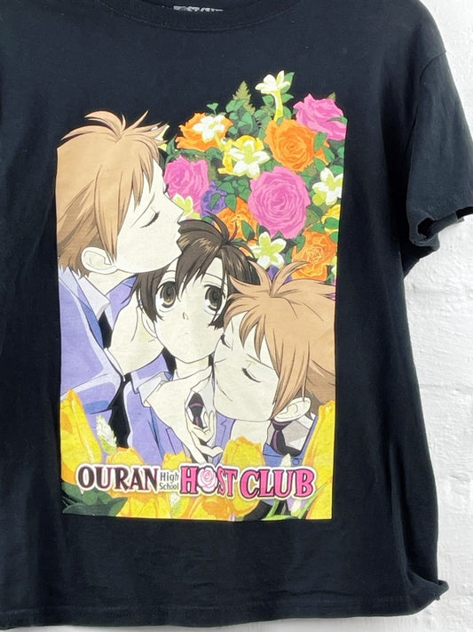 Ouran High School Host Club Retro T-Shirt – Anime Print, Unisex, Größe S