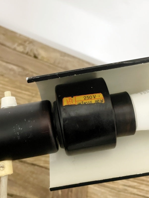 Schreibtischlampe Typ TK 501 – Mid-Century / DDR-Industriedesign, Schwarz, ca. 1970er