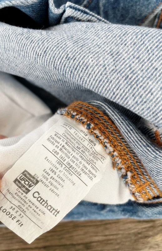 Carhartt Loose Fit – Work Denim Jeans 30x32 (ungetragen, ca. Mitte 2000er, Made in Mauritius)