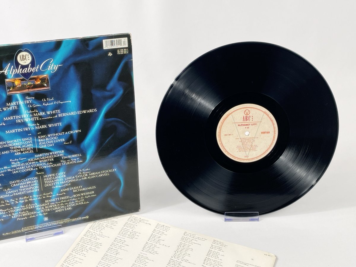 ABC – Alphabet City LP 1987 Vertigo Retro