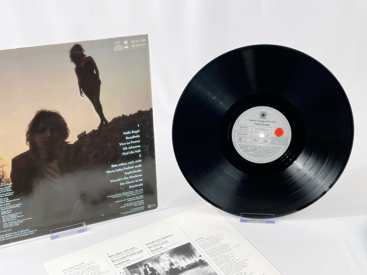 Stefan Waggershausen – Hallo Engel LP Vinyl Album (Retro Vintage 80s, Ariola, German Rock)