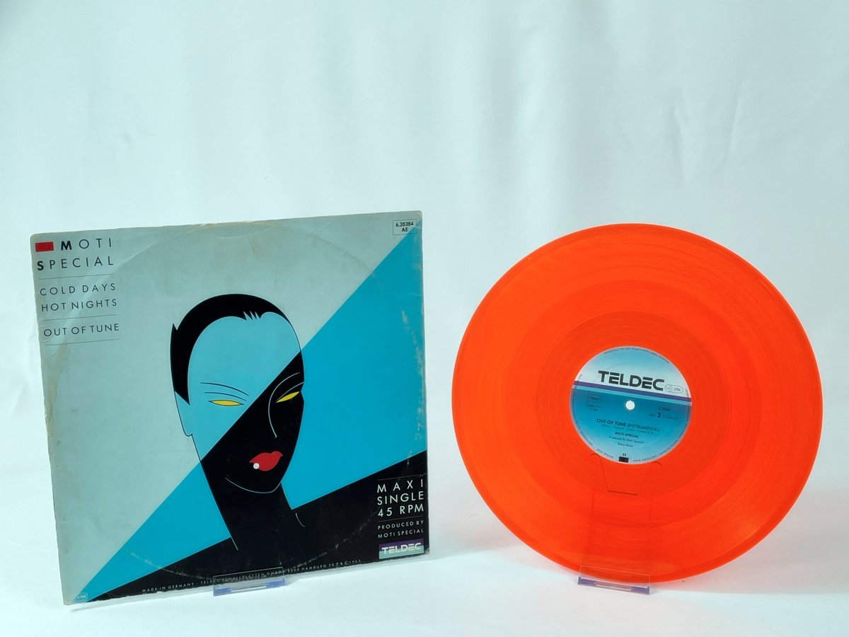 Moti Special – Cold Days, Hot Nights 12" maxi single 1985, vintage orange vinyl