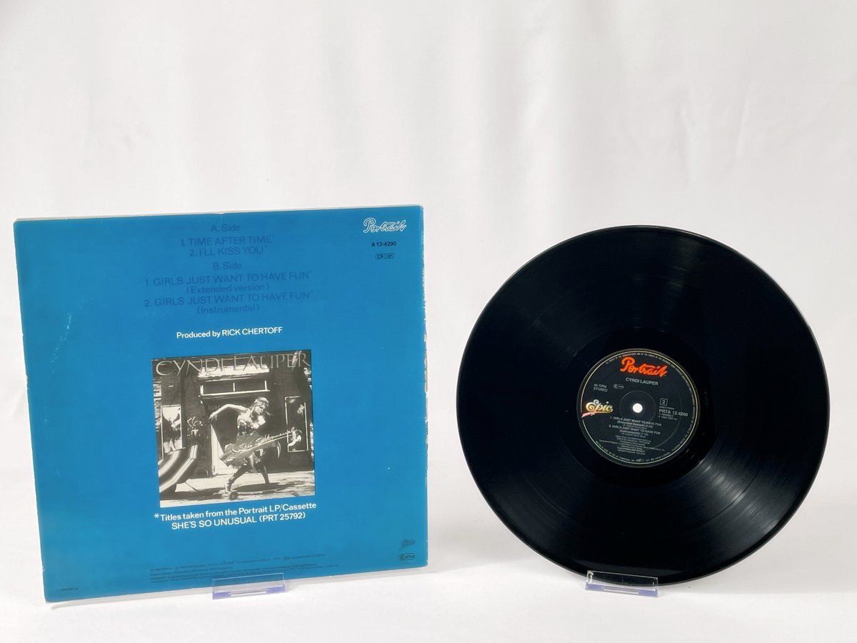 Cyndi Lauper – Time After Time 12" Maxi-Single 1984, Vintage Pop Vinyl