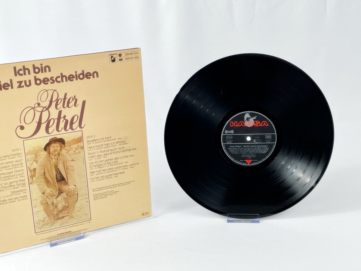 Peter Petrel – I'm far too modest (Hansa, Germany, LP Vinyl) – Vintage