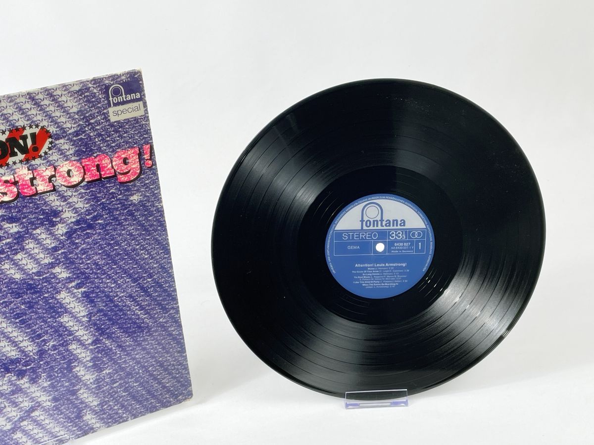 Louis Armstrong - Attention! (Vintage LP, vinyl, Fontana Special 6430 827, ca. 1970s, Germany)