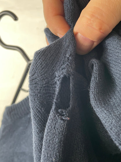 Nike Golf – Dunkelblauer Logo Strickpullover, Größe L