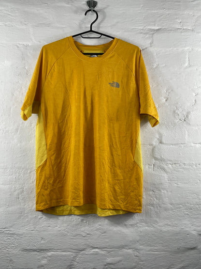 The North Face – Gelbes Performance T-Shirt, Größe L