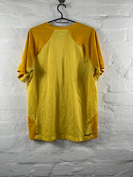 The North Face – Gelbes Performance T-Shirt, Größe L