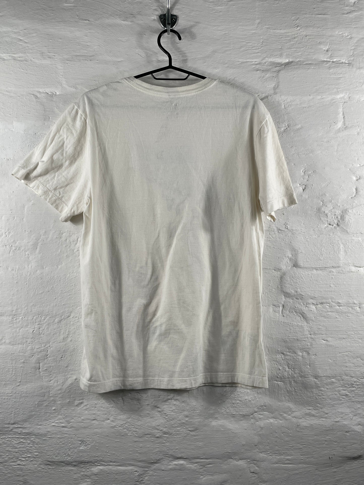 Nike – White Swoosh Logo T-Shirt, Größe M