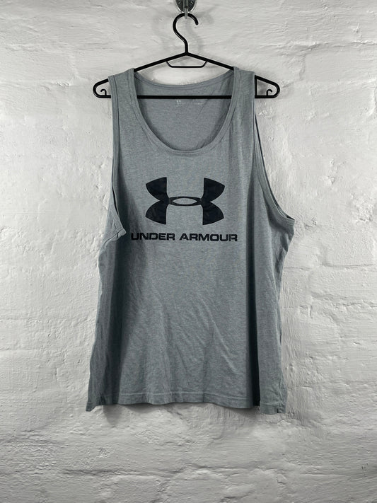 Under Armour – Grey Logo Tanktop, Größe L