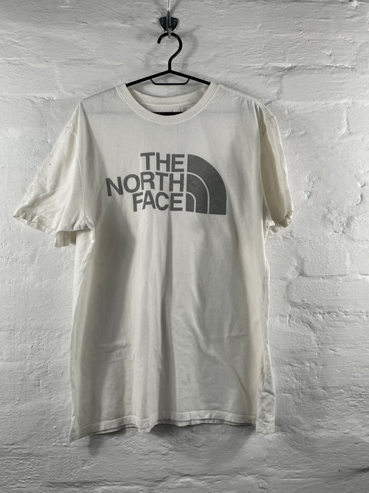 The North Face – White Logo T-Shirt, Größe L