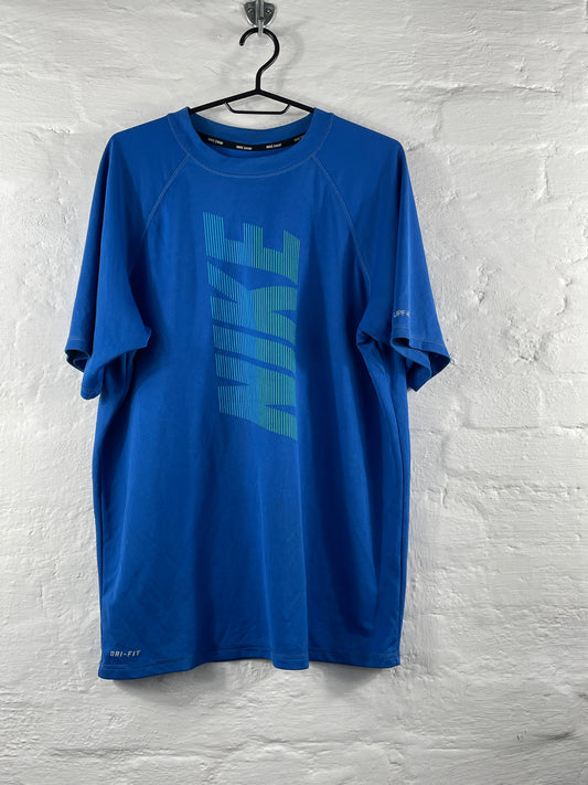 Nike – Dri-FIT Swim Performance Shirt Blue, Größe L