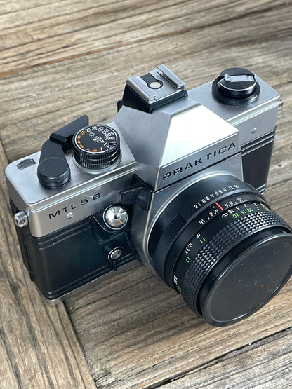 Praktica MTL 5B – Spiegelreflexkamera Set mit Pentacon 50mm & Carl Zeiss Jena Sonnar 135mm (Vintage Fototechnik)