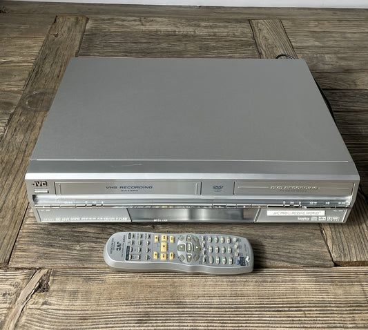 JVC DR-MV1SE – DVD/VHS Recorder Kombigerät mit Fernbedienung (Retro Home Entertainment)