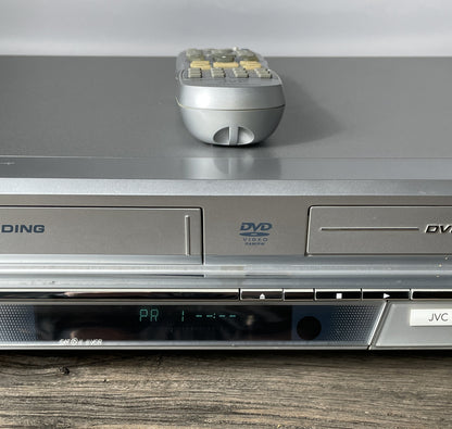 JVC DR-MV1SE – DVD/VHS Recorder Kombigerät mit Fernbedienung (Retro Home Entertainment)