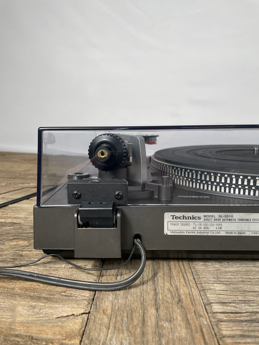 Technics SL-3310 Direktantrieb Plattenspieler – gewartet – Haube mit neuen Haltenasen