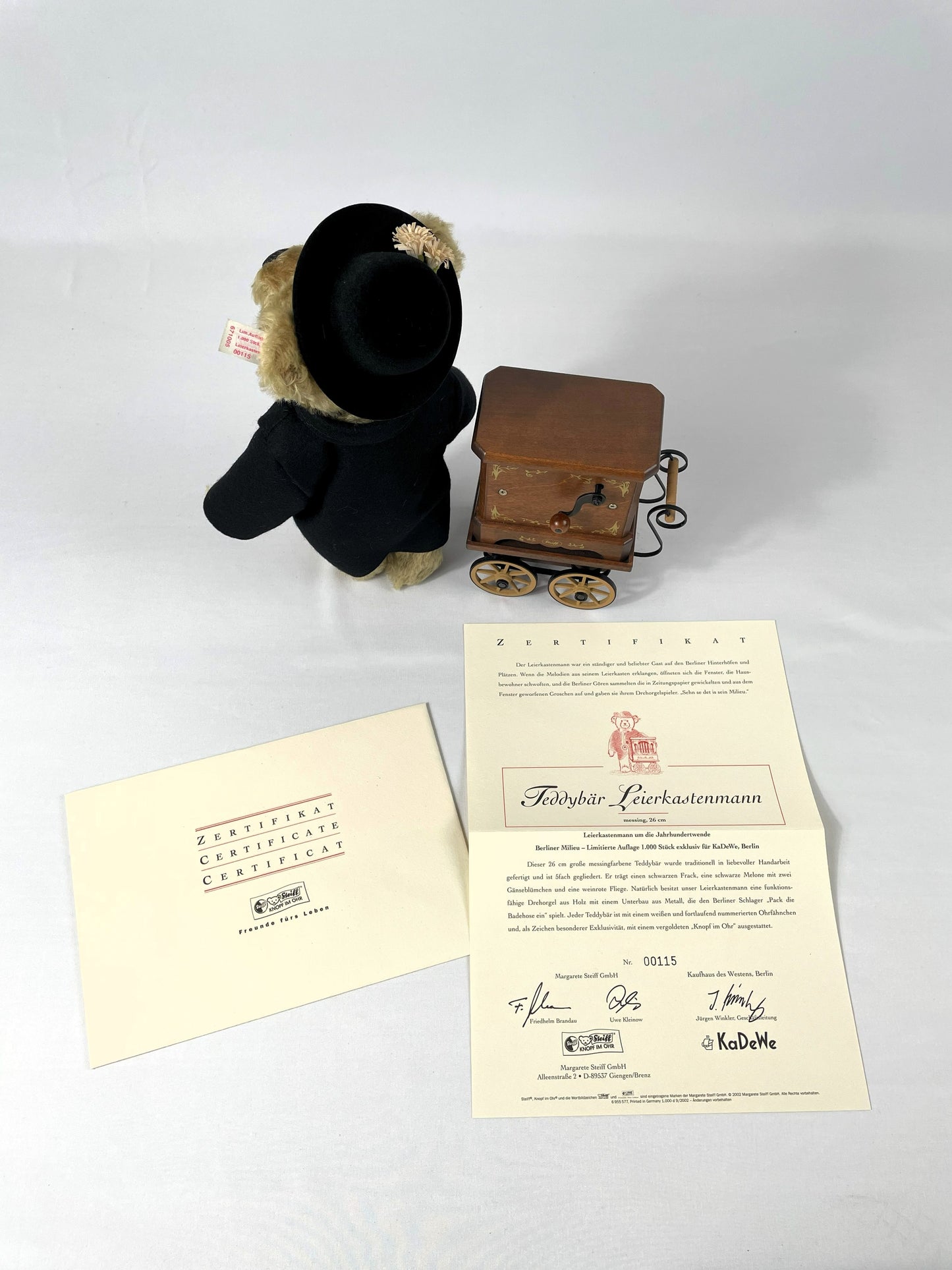 Steiff Teddy the Organ Grinder