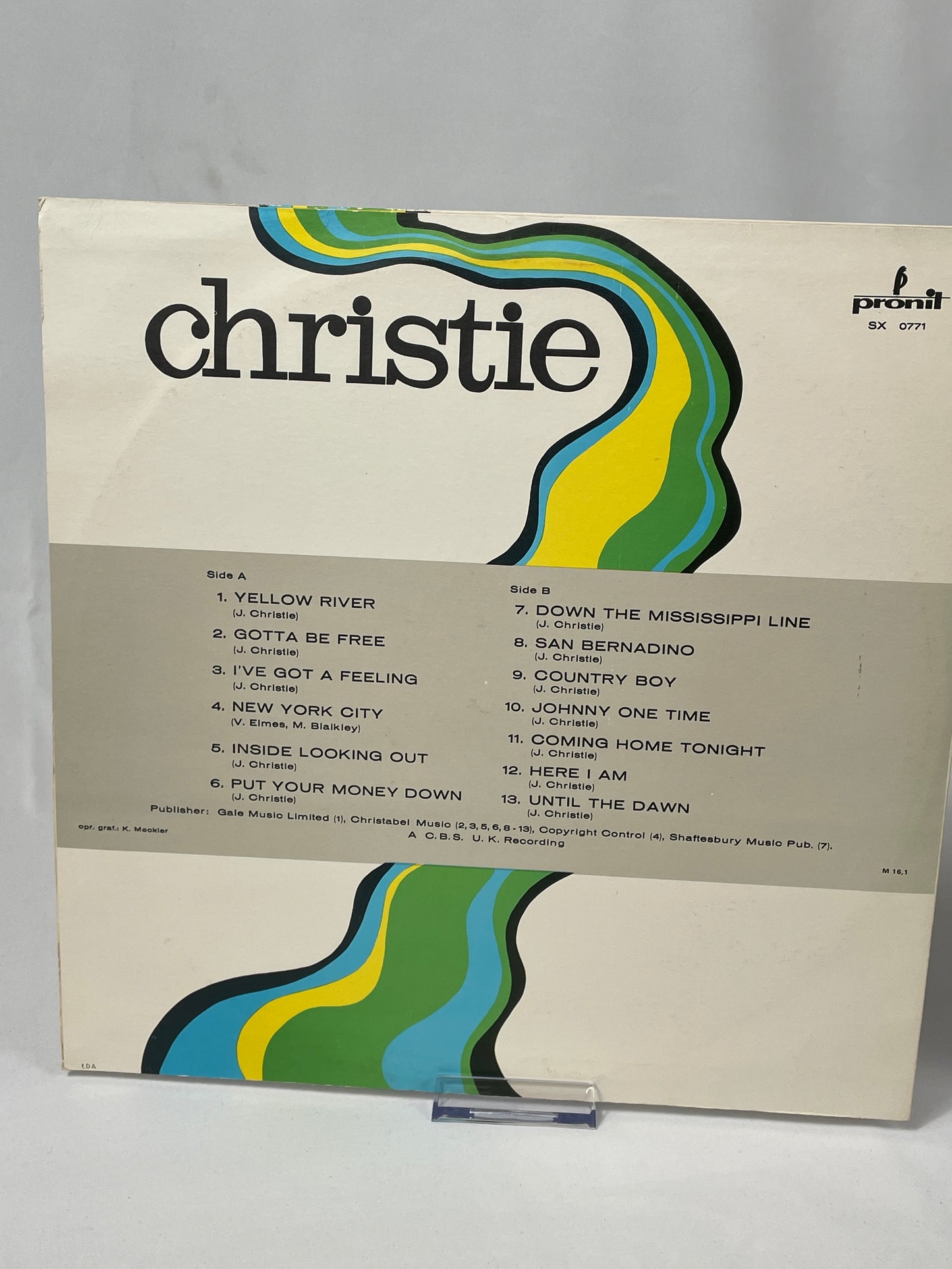 Christie - Yellow River (LP, Pronit SX 0771, Poland, ca. 1970s)