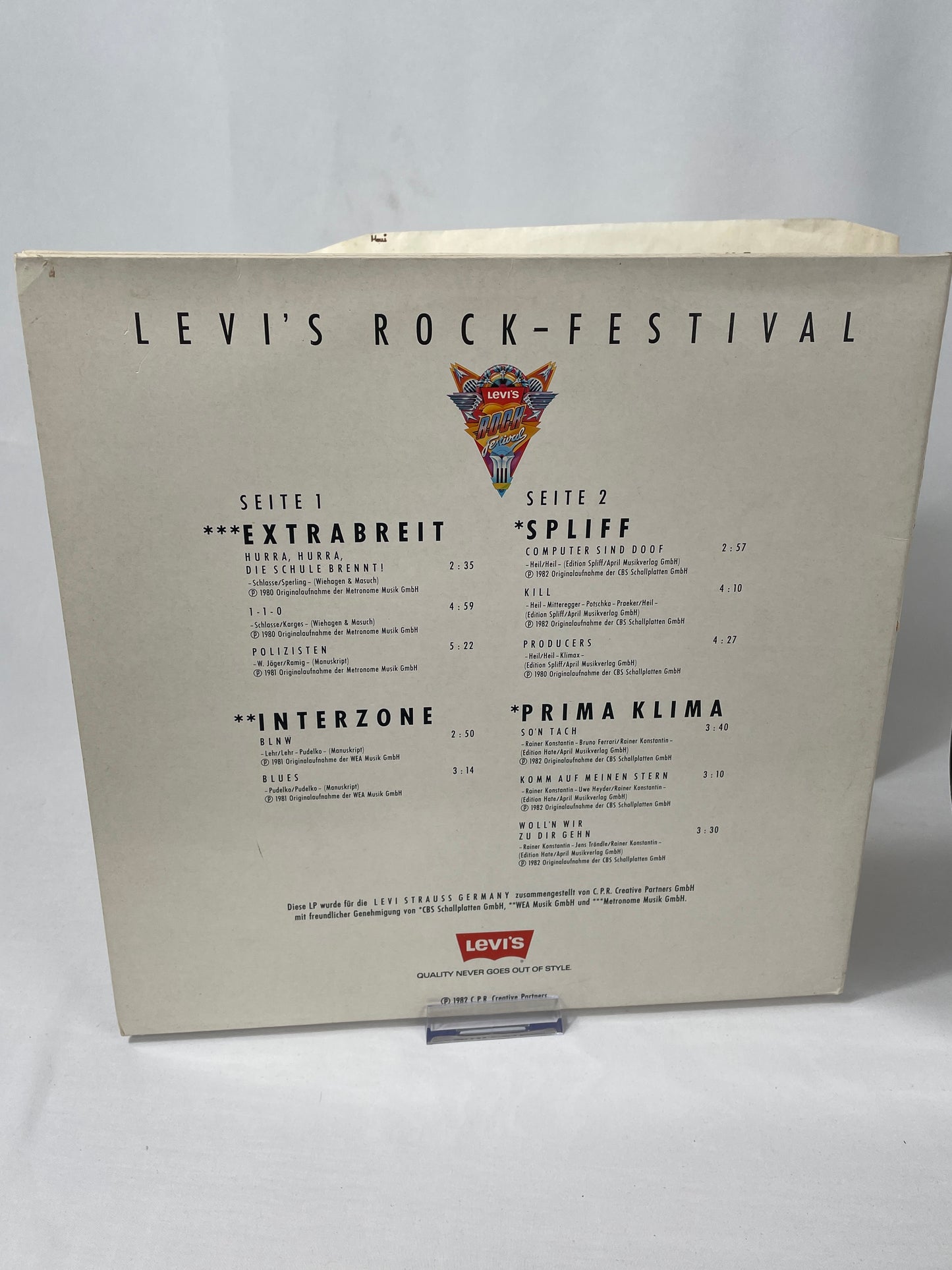 Levi´s Rock Festival - Neue Musik aus Deutschland (LP, Vinyl, 1982)