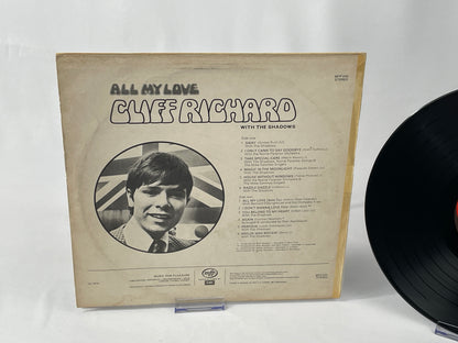 Cliff Richard with The Shadows - All My Love LP Vinyl, MFP 5161, 1970s