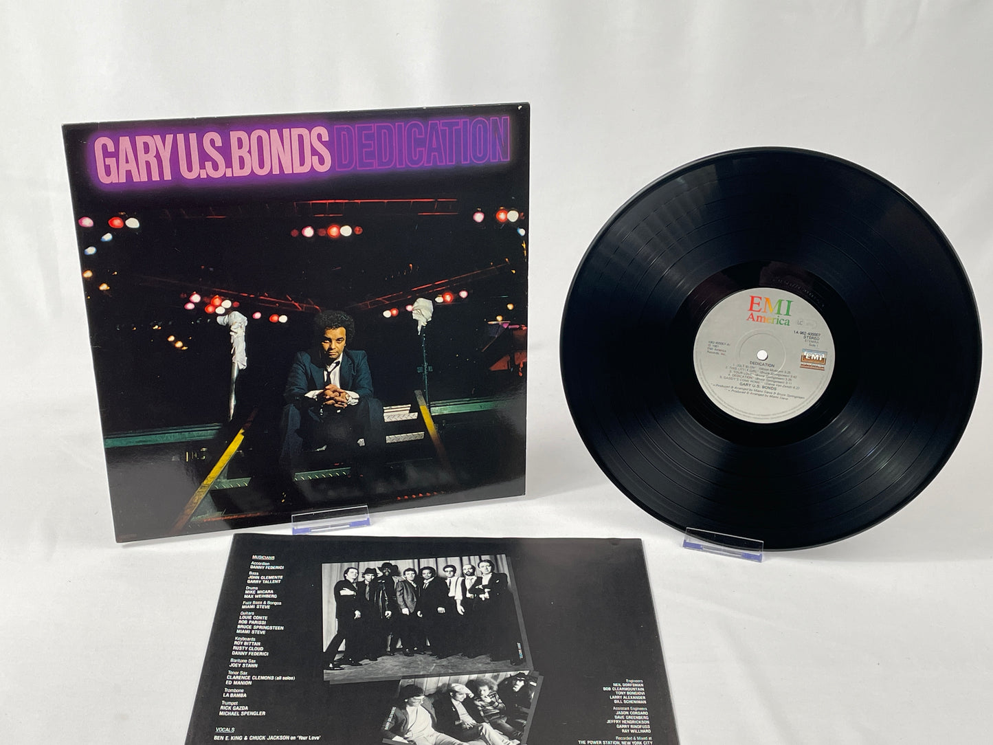 Gary US Bonds - Dedication (1981, EMI America) - Rock/Soul, Original Vinyl LP with inlay