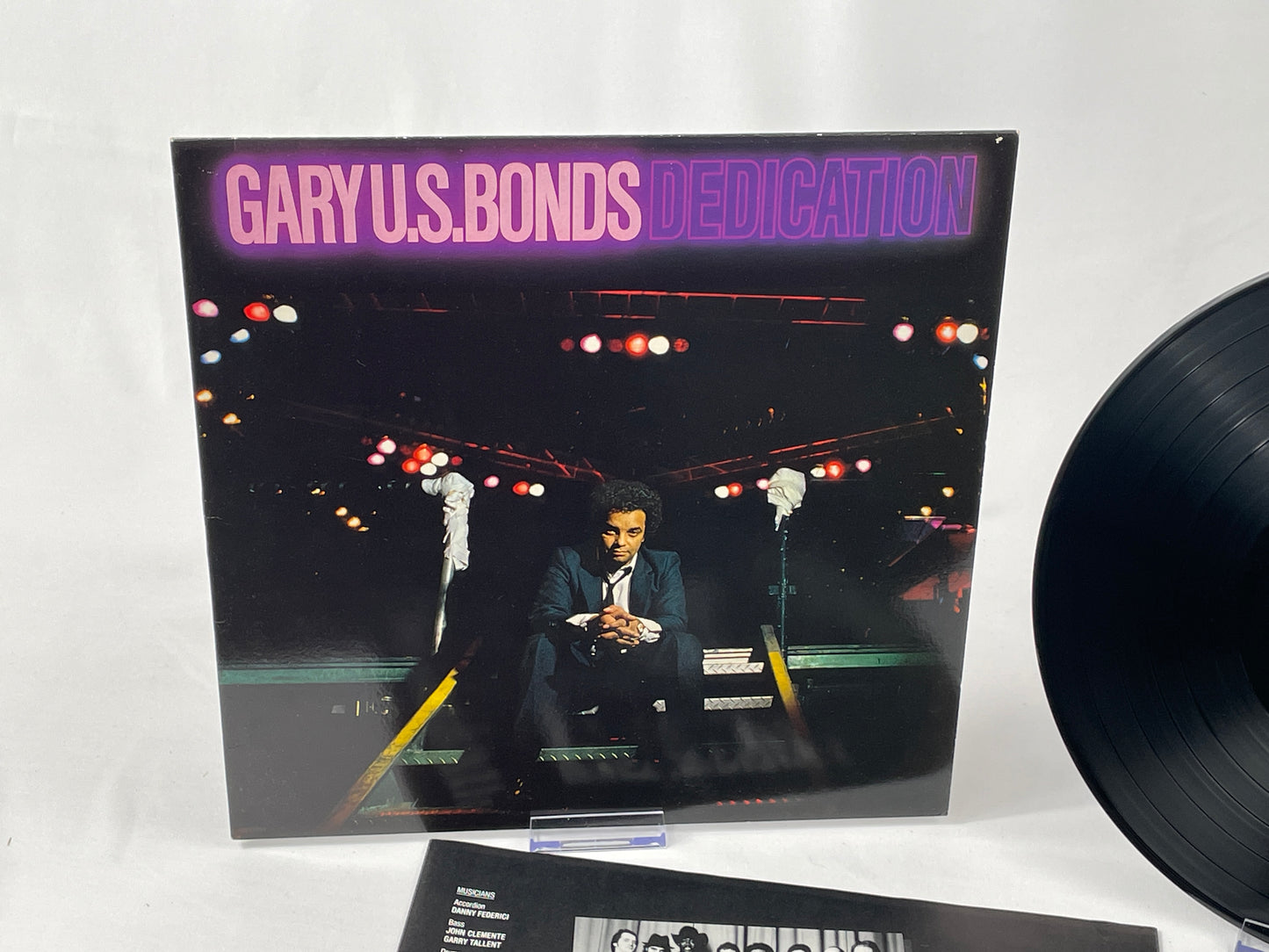 Gary US Bonds - Dedication (1981, EMI America) - Rock/Soul, Original Vinyl LP with inlay