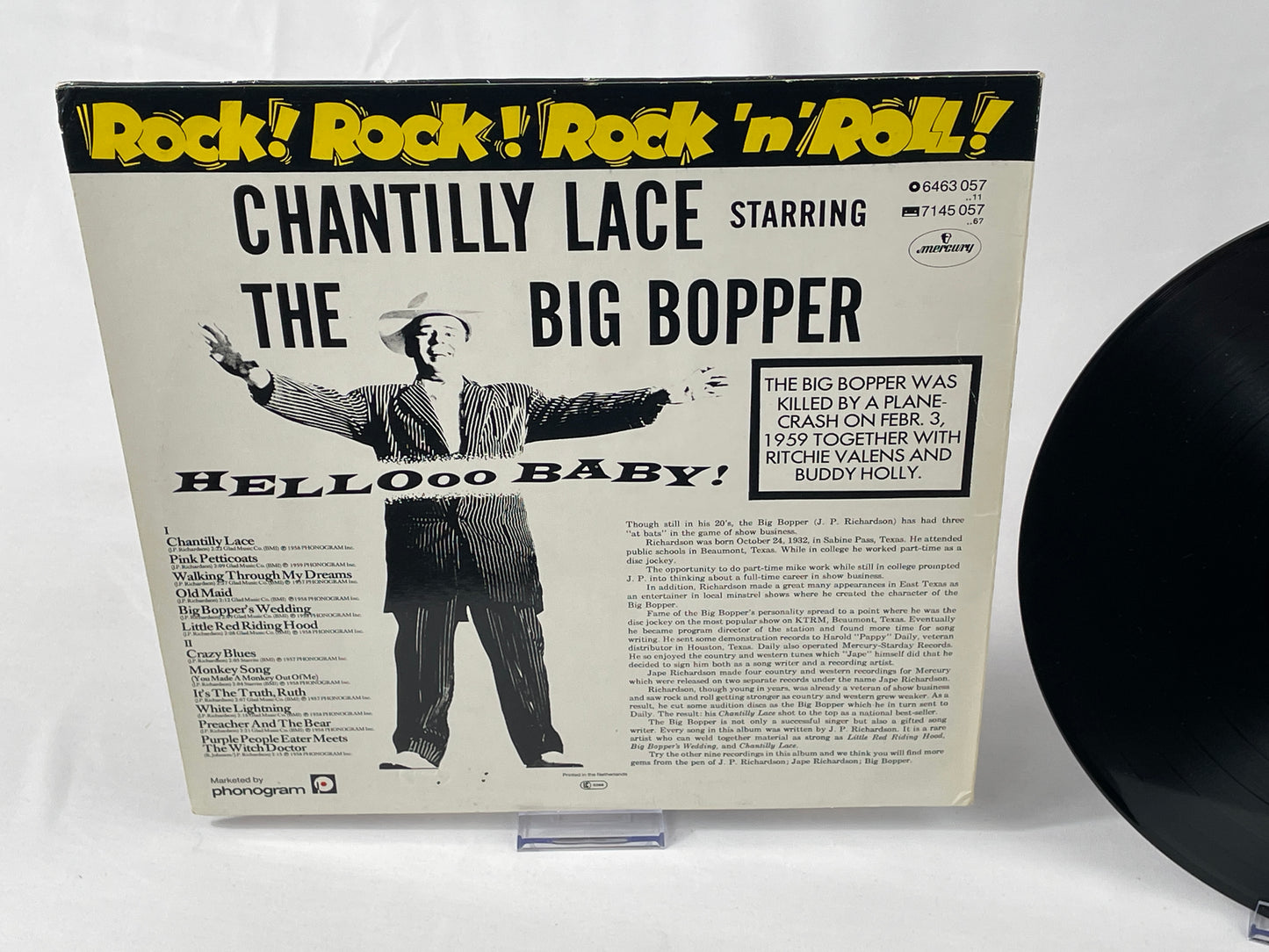 The Big Bopper - Chantilly Lace (Mercury, Mono)