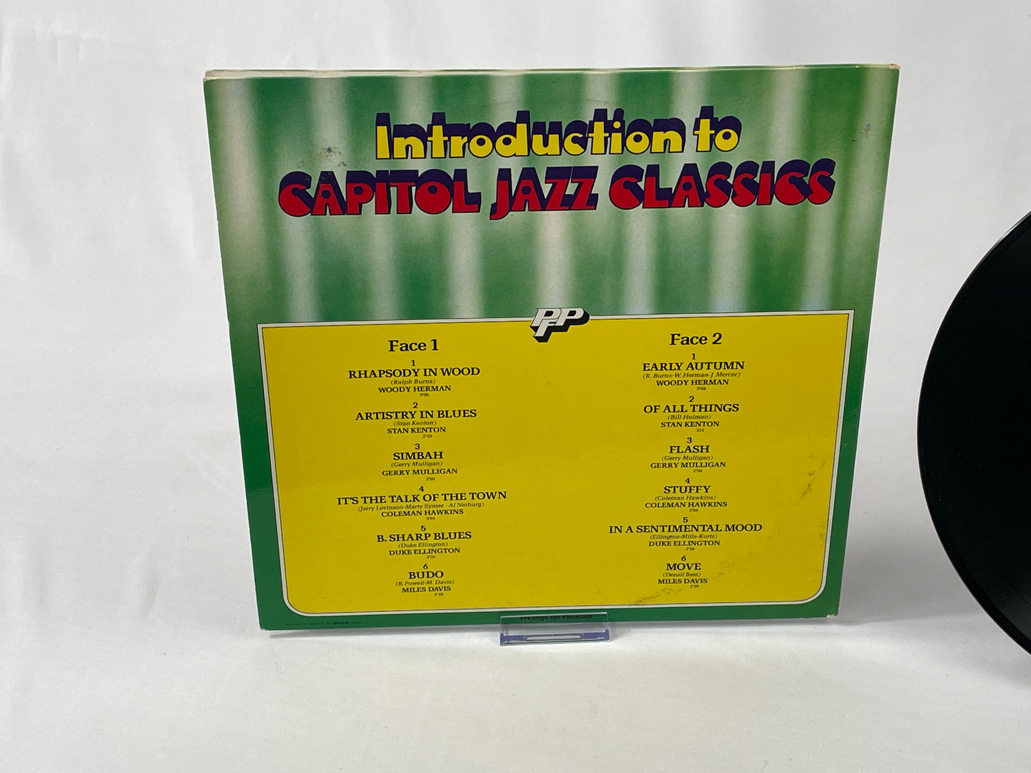 Introduction to Capitol Jazz Classics LP - Woody Herman, Stan Kenton, Duke Ellington, Miles Davis - Jazz Compilation