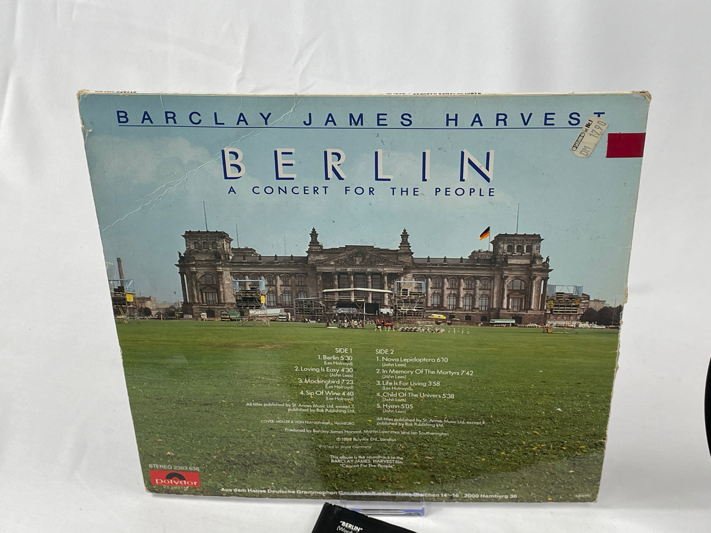Barclay James Harvest - Berlin: A Concert for the People LP (1982, Polydor) - Live Rock Album