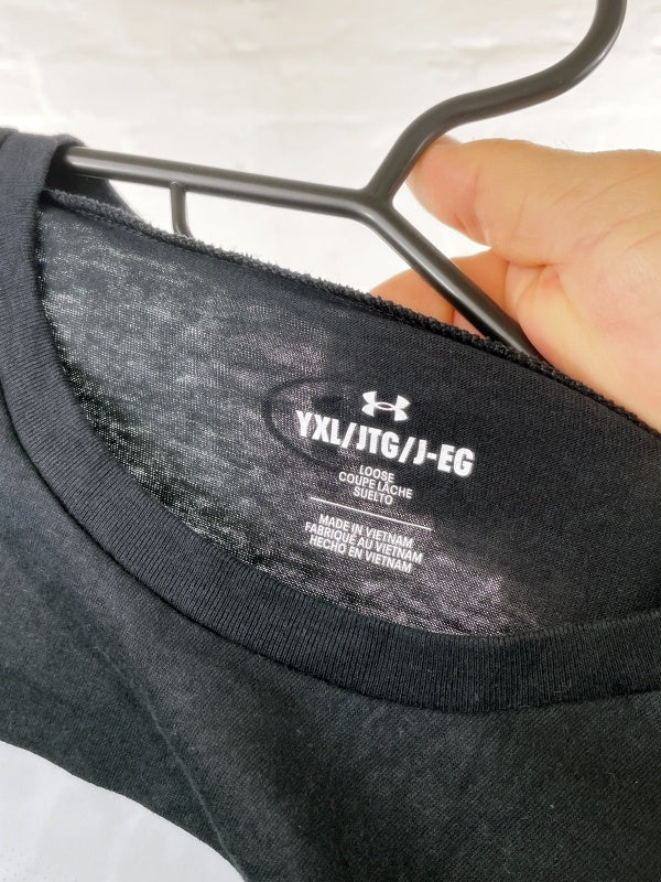 Under Armour – Logo Performance T-Shirt (Black, Size YXL ≈ S)