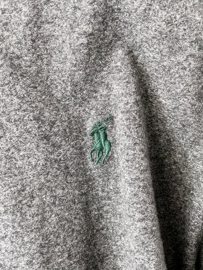 Polo Ralph Lauren – Grey Custom Fit T-Shirt with green logo print (circa mid-2010s)