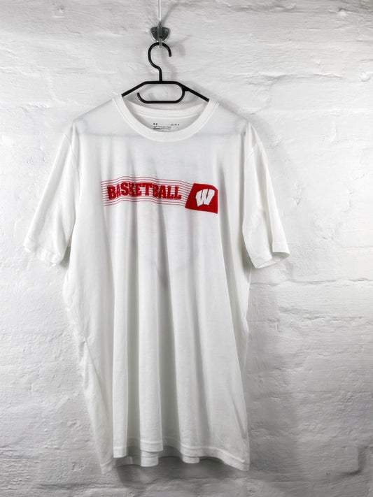 Under Armour – Brew City Battle 2022 Basketball T-Shirt (Retro Sports Style, White, Size L)