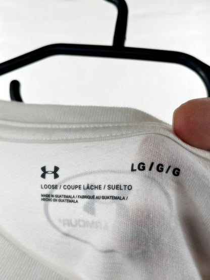 Under Armour – Brew City Battle 2022 Basketball T-Shirt (Retro Sports Style, White, Size L)