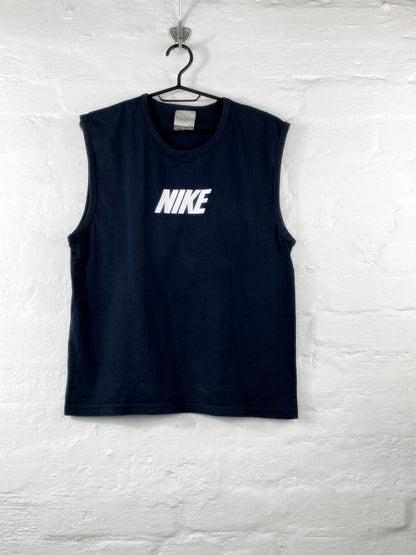 Nike – Sleeveless Logo Tee Navy (Made in Australia, circa late 1990s)