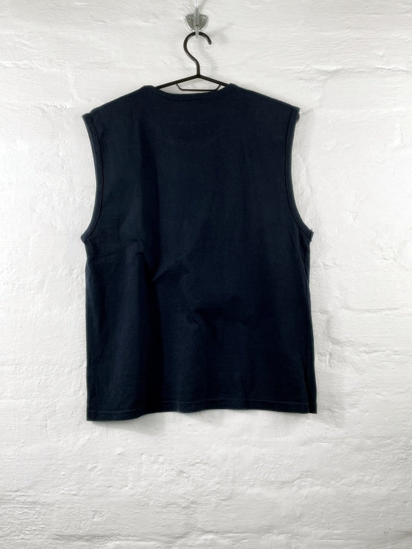 Nike – Sleeveless Logo Tee Navy (Made in Australia, circa late 1990s)