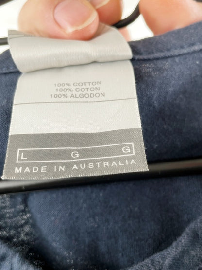 Nike – Sleeveless Logo Tee Navy (Made in Australia, circa late 1990s)