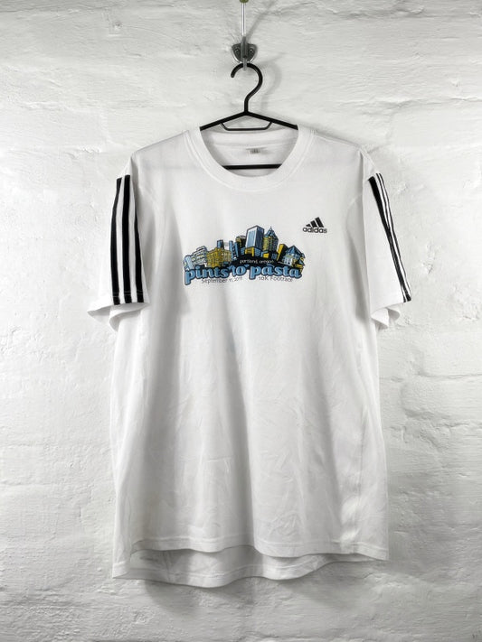 Adidas – “Pints ​​to Pasta” Portland 10K Running Tee (approx. early 2010s)