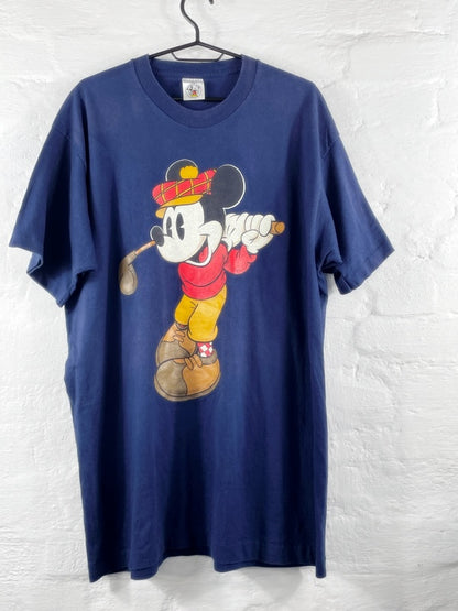 Mickey & Co – Vintage Golf Mickey Tee Navy (ca. späte 1980er bis frühe 1990er Jahre)