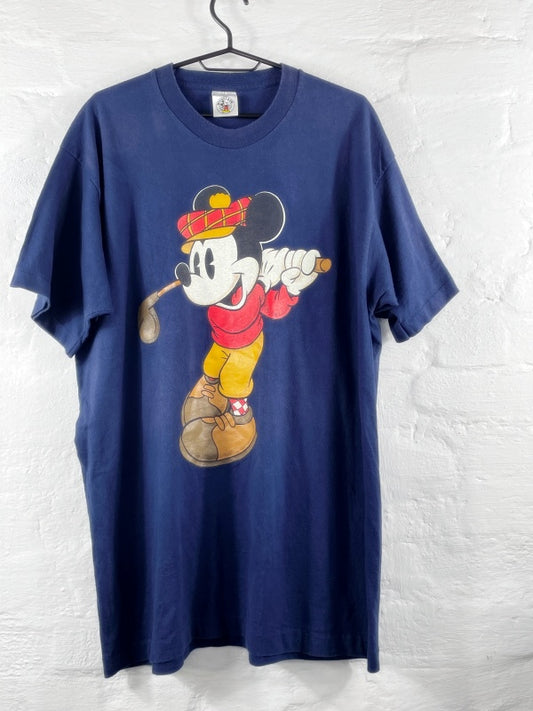 Mickey & Co – Vintage Golf Mickey Tee Navy (ca. späte 1980er bis frühe 1990er Jahre)